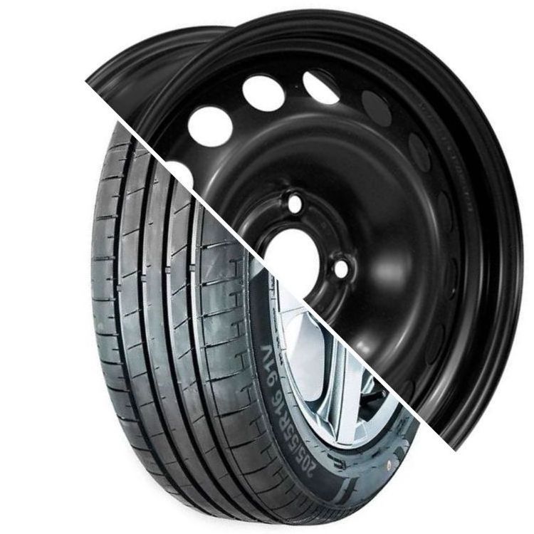Шина с диском в сборе Massimo OTTIMA PLUS 185/65 R15 88H + Trebl X40923 (new D5) Black 4*100 6xR15 ET46 DIA54.1