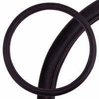 Оплетка на руль Skyway(XL) 41-43см. черная кожаная гладкая ECO(S01102079)